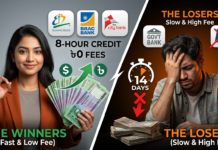 Best Banks for Freelance Payments Bangladesh 2026 | Fee Comparison "Bangladeshi taka currency and laptop representing freelance payment remittance comparison between banks for international contractors"